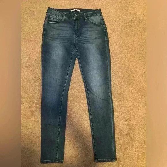 KanCan Denim - Kancan Jeans Womens 11/29 Blue Denim Mid Rise Skinny Pants Stretch